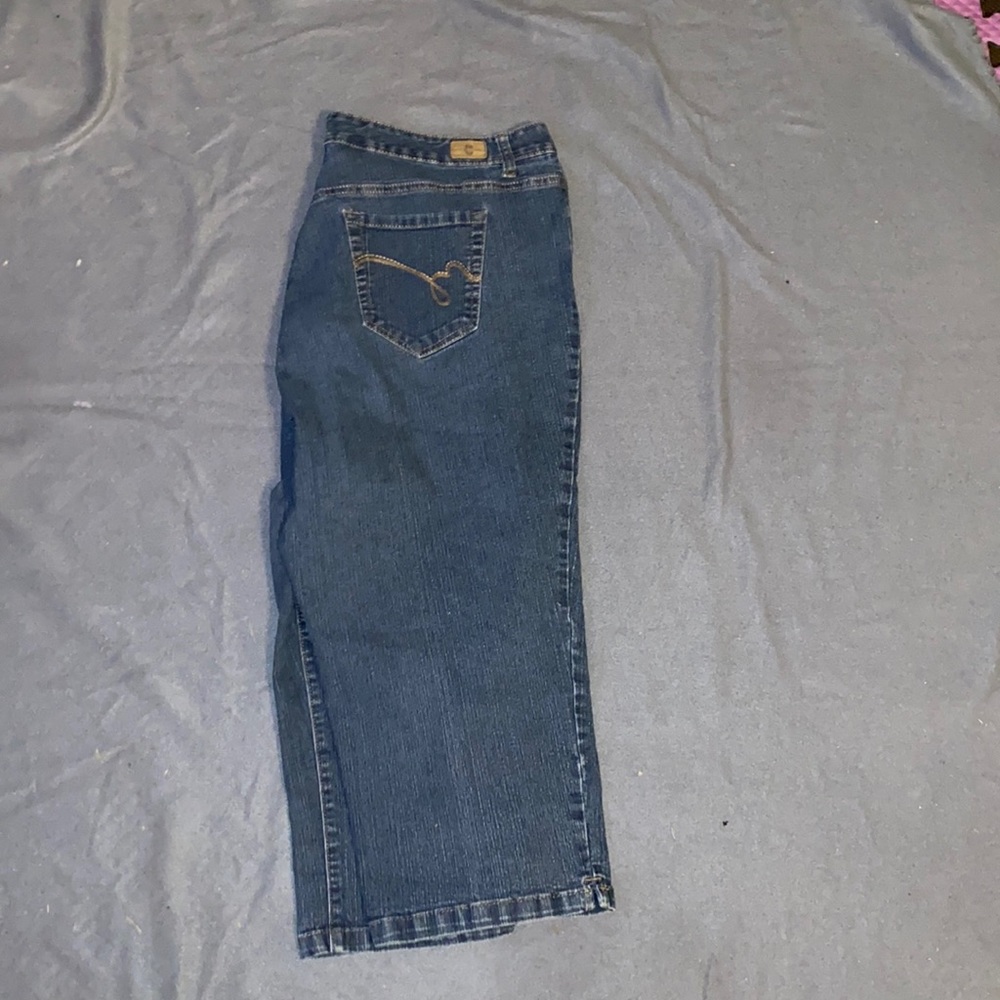 BandolinoBlu denim Capri, size 18w